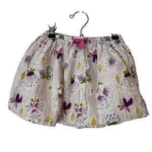 Mini Boden Girls Floral Print Cotton Skirt 1.5-2Y